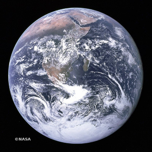 An image of the Earth from space by NASA.