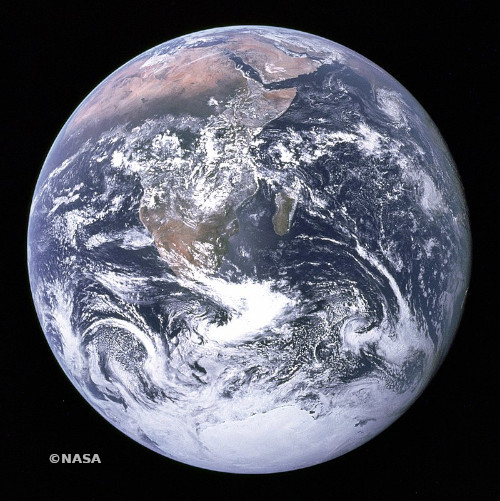 An image of the Earth from space by NASA.